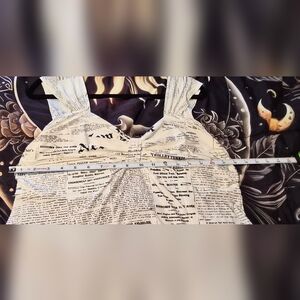 Stylish Newsprint Midi Dress And Matching Long Jacket